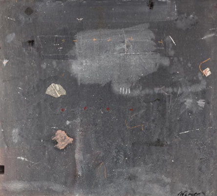 Ohne Titel 2006, Mischtechnik auf Holz 90 x 100 cm