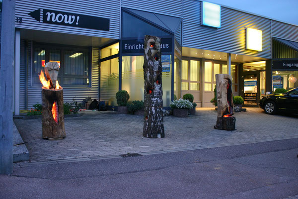 Feuerskulptur, Oliver Sander, Burning Beard, Designer Nacht, Möbel Held Geislingen/Steige,