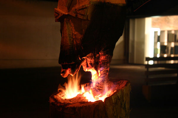 Feuerskulptur, Oliver Sander, Burning Beard, Designer Nacht, Möbel Held Geislingen/Steige,