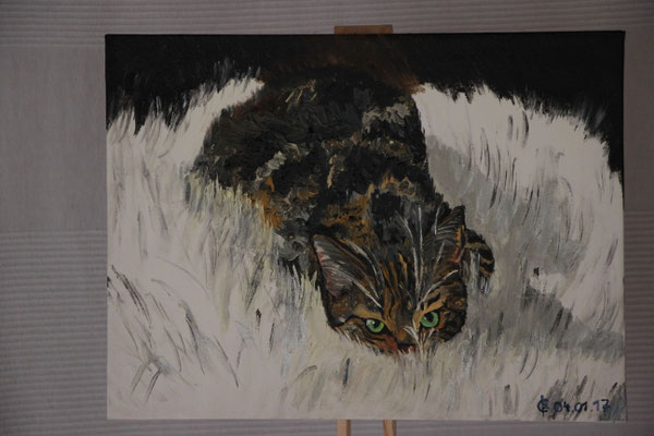 "Fienchen" Ölfarbe auf 30x40 cm Keilrahmen