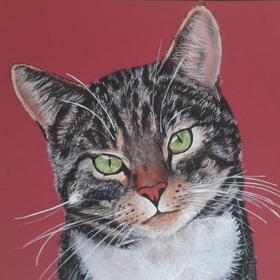 "Fienchen" Pastellkreide auf 30x30 cm Pastellpapier