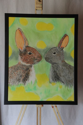 "Ostern" Pastellkreide auf 40x50 cm Künstlerpapier