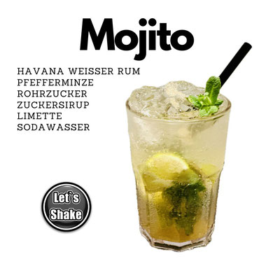Mojito, Cocktail Letsshake frisch aus unserer mobilen Bar gemixt