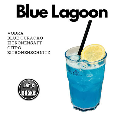Blue Lagoon Cocktail Letsshake frisch aus unserer mobilen Bar gemixt