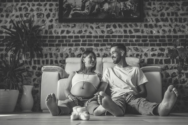 Photographe grossesse à domicile sur Fécamp