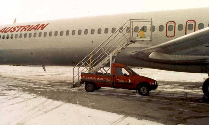 Treppenaufbau auf Pick-Up