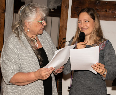 Julia Guibert und Karin Jäckel, Szen. Lesung "Papageienliebe".