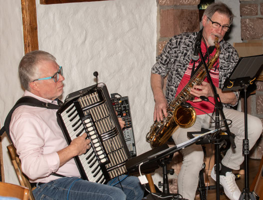Combo2Go mit Herbert Keller (Akk.) und Joe Winterhalter (Sax.)