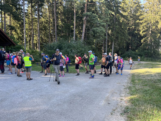 Erste Rast an der Weigheimer Hütte