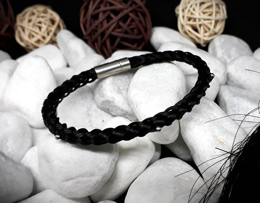 Edles Pferdehaararmband, Schmuck aus Pferdehaar