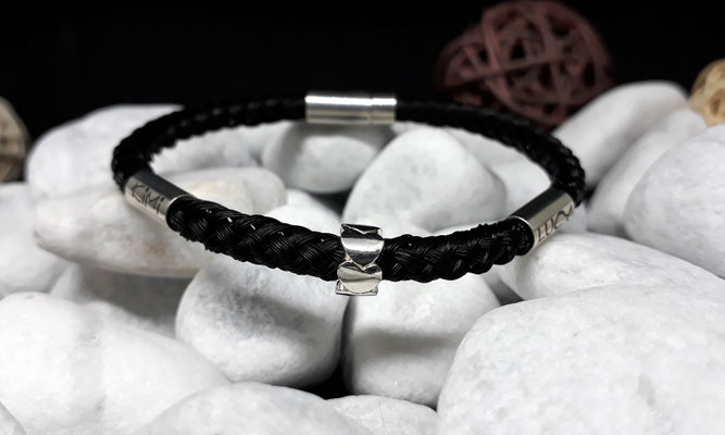 Edles Pferdehaar Armband personalisiert