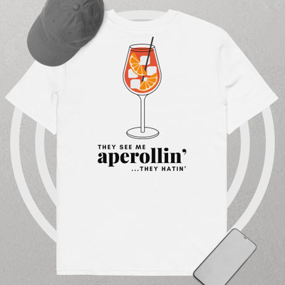 Lustiges Aperol T-Shirt Spruch Alkohol TShirt Aperol Spritz Fan Shirt Cocktail Party Motto Shirt Festival Urlaub Junggesellenabschied TShirt