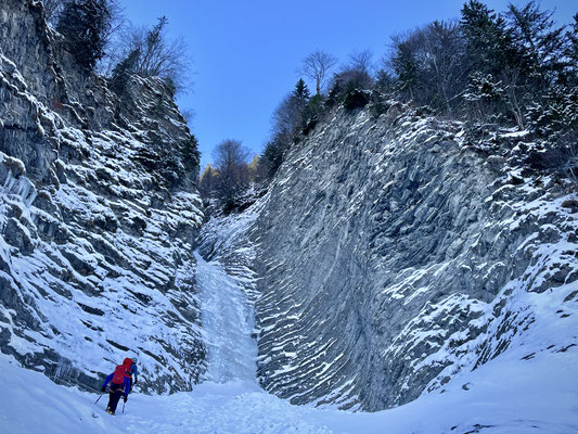 herrliche Eiskletterei