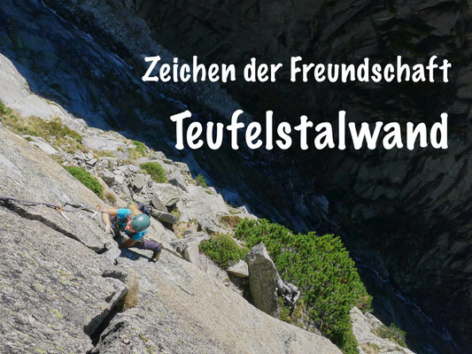 Teufelstalwand: Zeichen der Freundschaft