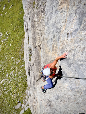 Seillänge 1, ein Balanceakt
