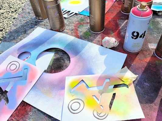 PAT23 Graffiti Projekt Schulhofgestaltung Großdeuben bei Leipzig 