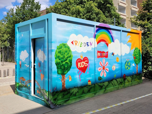 PAT23 Grundschul-Graffiti Projekt in Leipzig - Schulhofcontainergestaltung