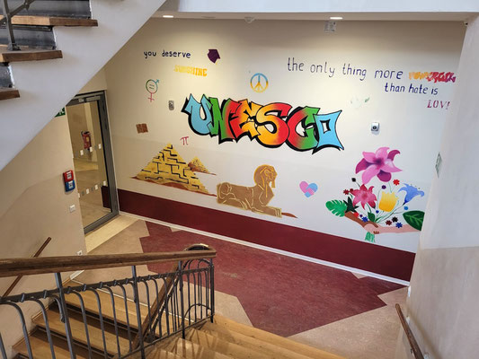 PAT23 & Fraen-Art 'UNESCO' Graffiti Projekt Kepler-Schule Leipzig 2026