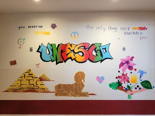 PAT23 & Fraen-Art 'UNESCO' Graffiti Projekt Kepler-Schule Leipzig 2026