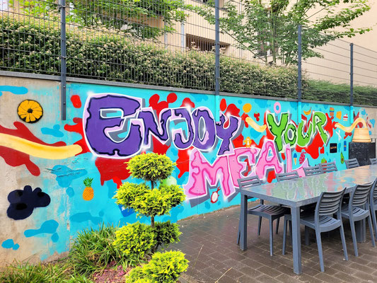 PAT23 - Schulhofgestaltung - Graffiti Projekt Rahn Oberschule Leipzig