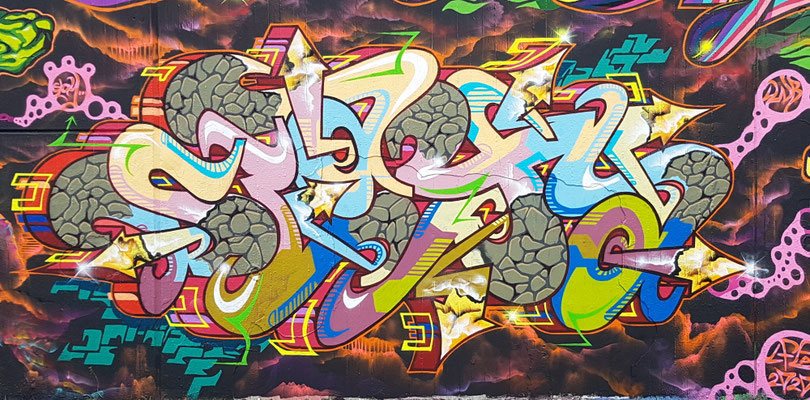 PAT23 "Slaya" Piece - Graffiti Kunst Leipzig 2020