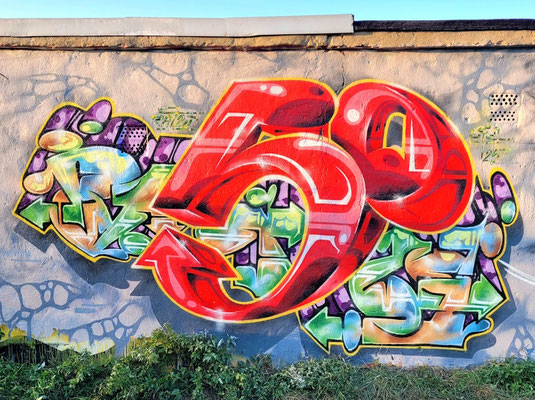 PAT23 Piece - Graffiti Kunst - Leipzig 2025