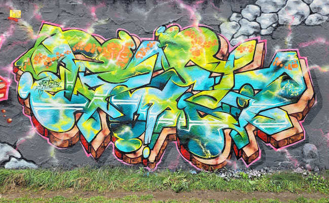 PAT23 Piece - Graffiti Kunst - Leipzig 2025