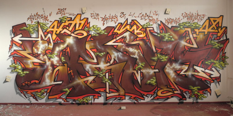 PAT23 "Keam6" - 180°Rotation (Ambigramm) Graffiti Kunst Leipzig