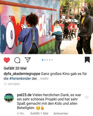 PAT23 Graffiti Angebot Leipzig Regenbogen Grundschule DPFA