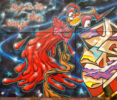 PAT23 "Kerze" Character - Graffiti Kunst Leipzig 2020