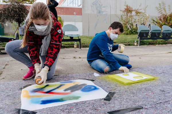 PAT23 & Fraencisart - Graffiti Projekt Leipzig - Kultur Kollaborateure 2021 - Foto: Tabea Hörnlein