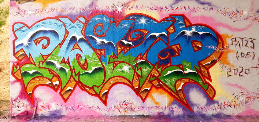 PAT23 Piece - Graffiti Kunst Leipzig 2020