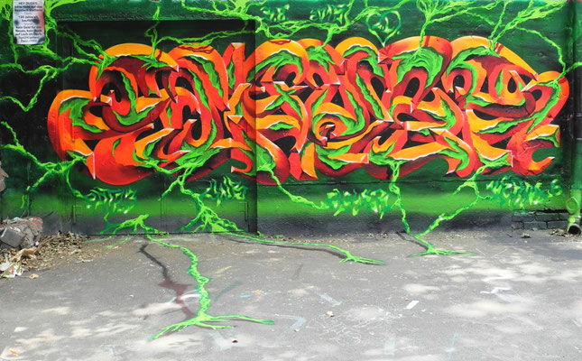 PAT23 "Slayer Ranken" 3D Style - Graffiti Kunst Leipzig 2015
