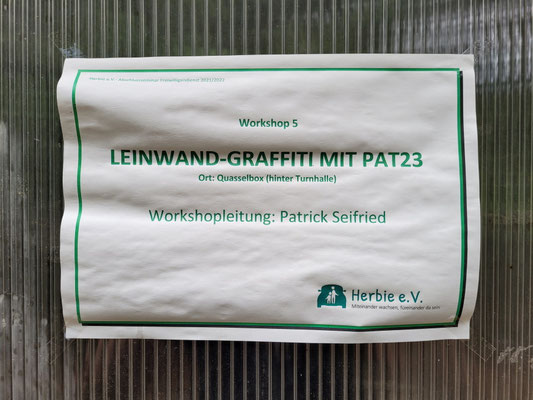 Graffiti Workshop Leipzig Freiwilligendienst
