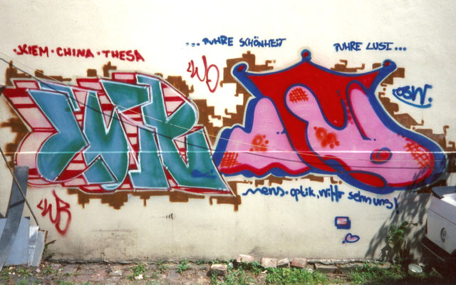 PAT23 "LWB" & Mens - Team Graffiti Kunst Leipzig 1998