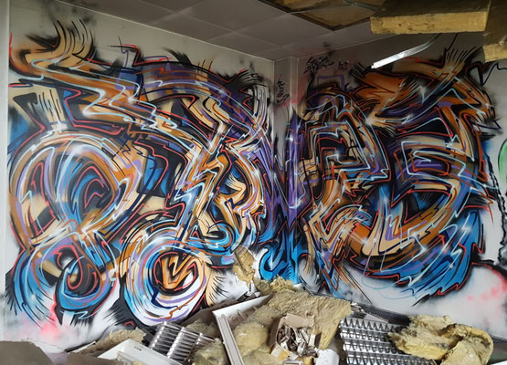 PAT23 Piece - Graffiti Kunst Leipzig 2022