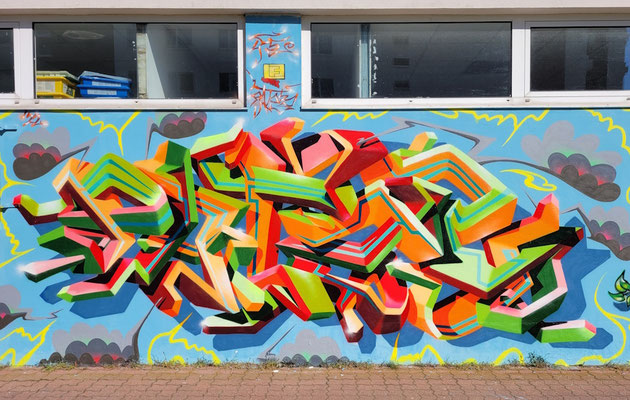 PAT23 Piece - Graffiti Kunst Leipzig 2022