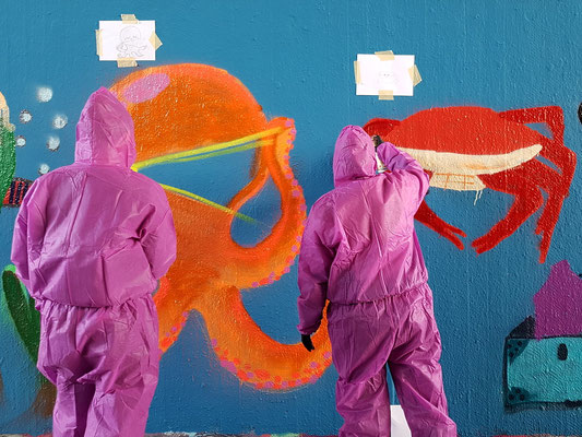 Graffiti Workshop Leipzig Firmenevent Betriebsausflug Teambuilding