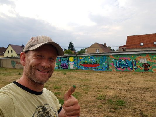 Graffiti Workshop Leipzig am Muldestausee Ferienprojekt