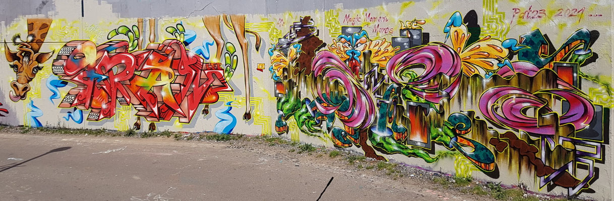 PAT23 & FRAEN LFE-Team - Graffiti Kunst Leipzig 2021