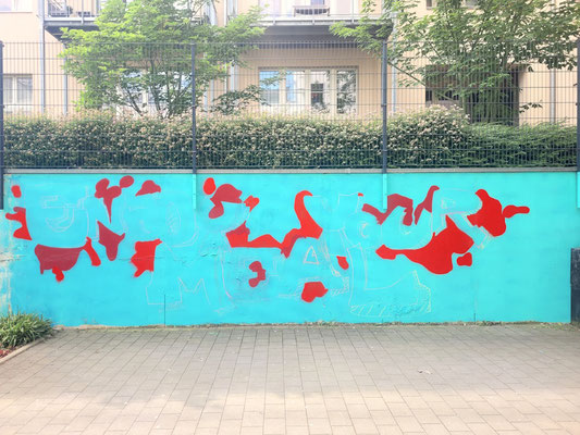 PAT23 - Schulhofgestaltung - Graffiti Projekt Rahn Oberschule Leipzig