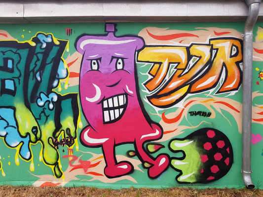 Graffiti Workshop Leipzig am Muldestausee Ferienprojekt