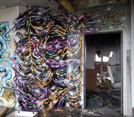 PAT23 Piece - Graffiti Kunst Leipzig 2022