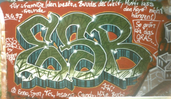 PAT23 "ESB" - Old School Graffiti Kunst Leipzig 1997