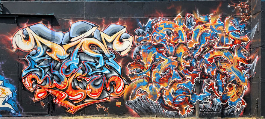 PAT23 & FRAEN LFE-Team - Graffiti Kunst Leipzig 2023