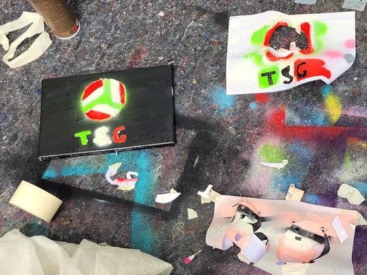 PAT23 Leinwand Graffiti Projekt Grundschule Markkleeberg bei Leipzig 2023