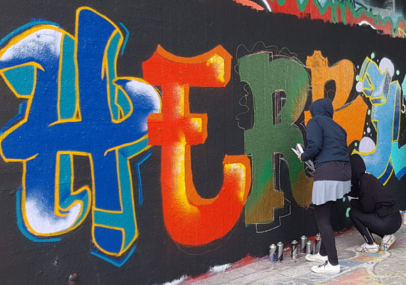 Graffiti Workshop Leipzig Freiwilligendienst Jugend