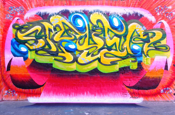 PAT23 "Slayer Wave" 3D Style - Graffiti Kunst Leipzig 2015