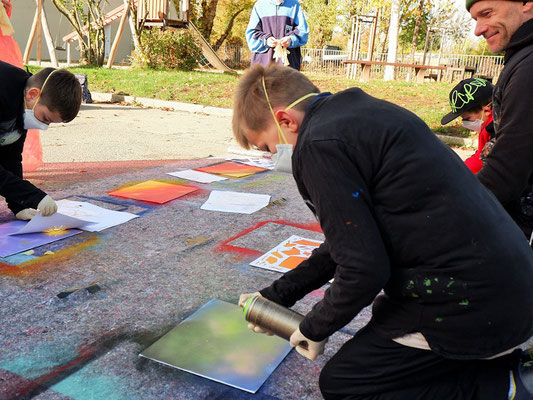 PAT23 & Fraencisart - Graffiti Workshop Leipzig - Wilhelm-Hauff Grundschule 