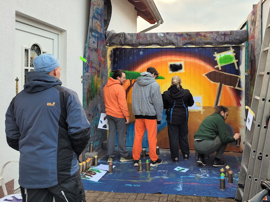 PAT23 - Kleines Garagen-Graffiti Projekt zum 18. Geburtstag Leipzig 2023